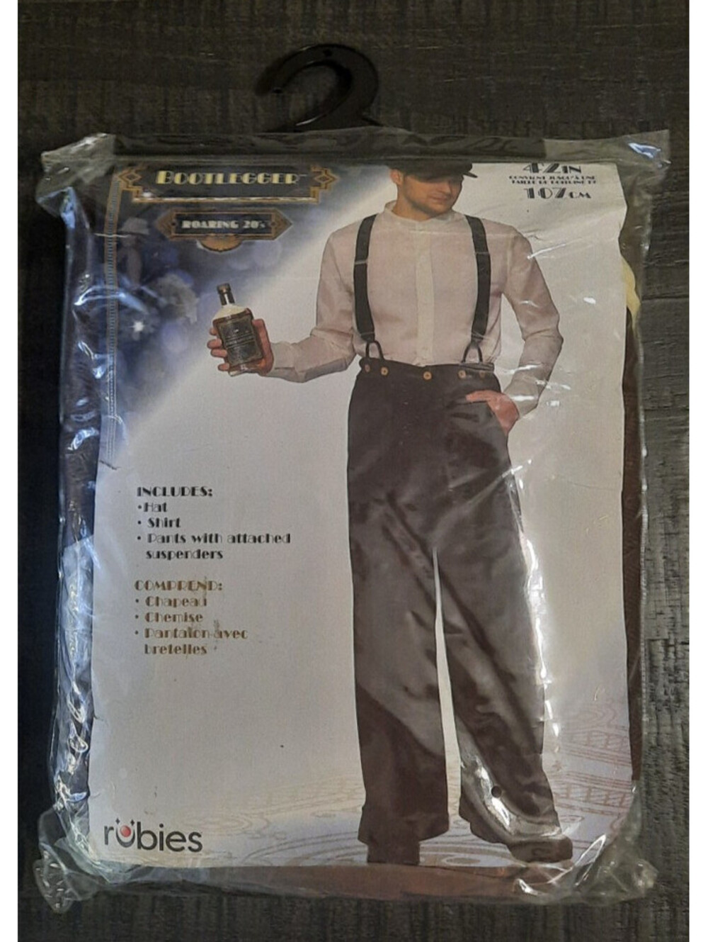 Rubies Roaring 20s Bootlegger Costume Adult Size 42" Chest Gangster Halloween